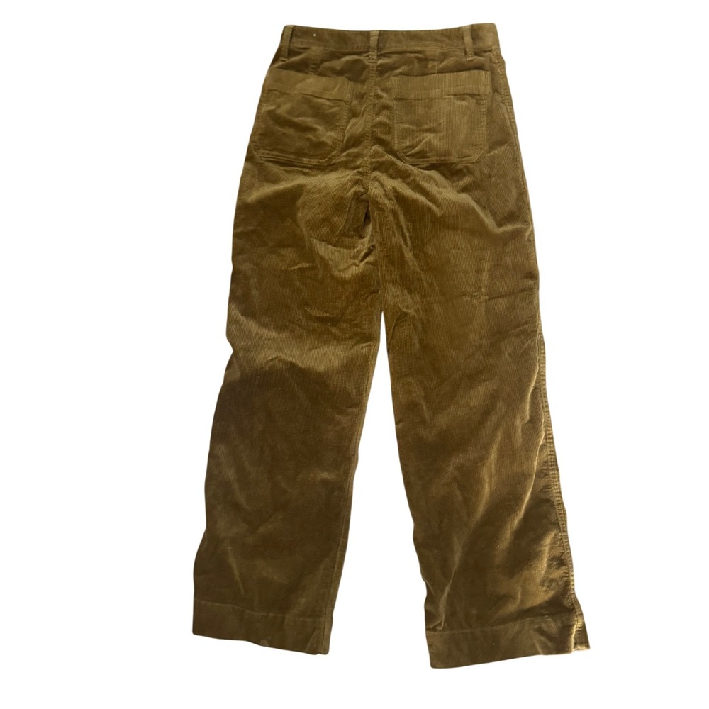 Madewell Womens Corduroy Pants High Waist Slim Emmett Straight Leg Brown Size 27 - Picture 2 of 6